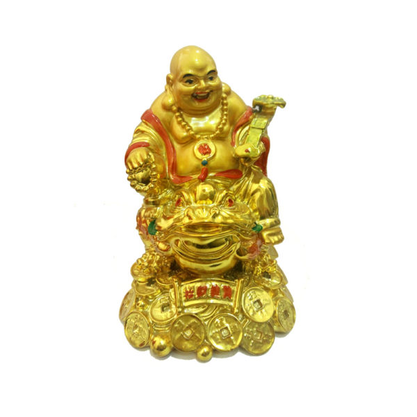 Laughing Buddha With Frog