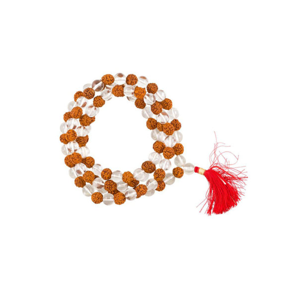 Rudraksha Crystal Mala