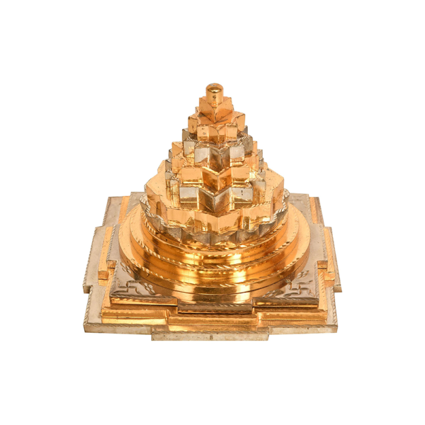 gold and silver shree yantra