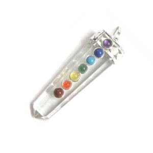 seven chakra crystal pendent